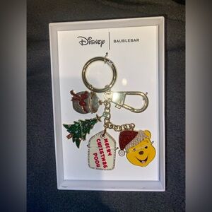 BNIB Baublebar Disney Winnie the Pooh Keychain Holiday Christmas Gift Charms